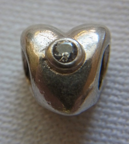 Original Pandora Beads Element 790134CZ Funkelndes Herz Liebe Silber Charms  7 - Bild 1 von 3