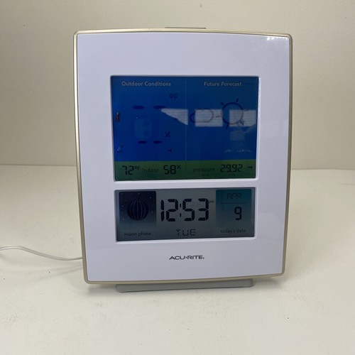 AcuRite Acu-Rite 02031M Wetterstation mit Vorhersage/Temperatur/Luftfeuchtigkeit/Mond