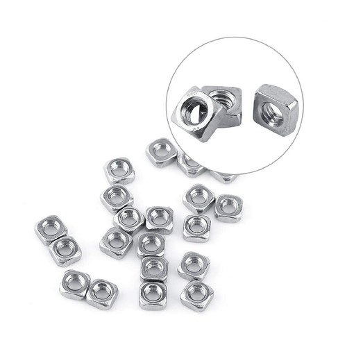 Zinc Plated Square Nuts M3 M8 M10 M12 sizes DIN 562 Metric Threaded Nuts - Picture 12 of 18