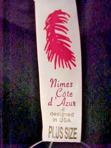 Nimes Cote Azur Beach Cover Up SZ 2X-3X Sheer Black Hot Pink Braid Beads NWT - Picture 11 of 11