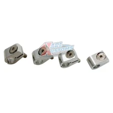 Aluminum Brake Hose/Wire Line Clamps 1/4" Set of 4 Universal