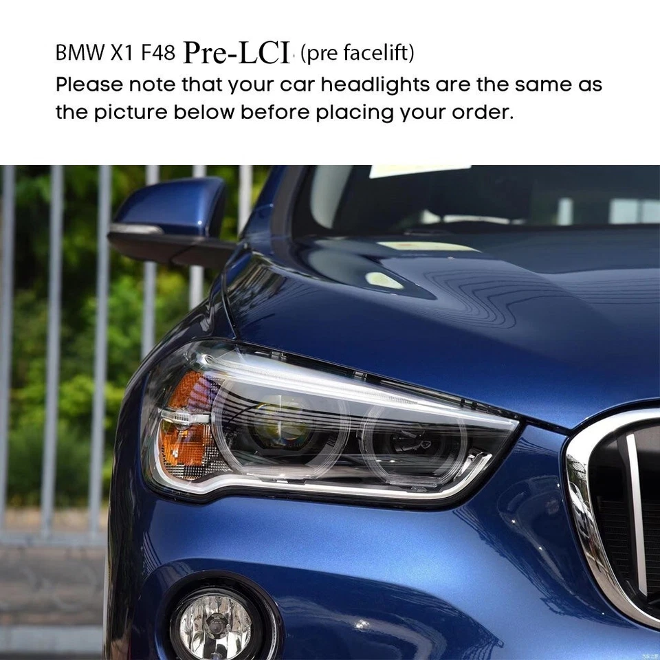 Módulos DRL para BMW X1 F48 2016-2019 faros LED pre-LCI luz de circulación diurna Foto 3 de 4
