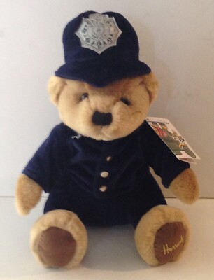 Vintage Harrods Police Teddy Bear Plush 