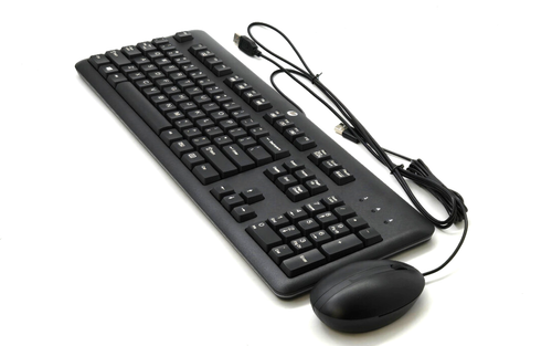 Lot of 10: Ultra Slim Keyboard & Mouse Set / SK-2025 672647-003 HP USB KB - Picture 3 of 10