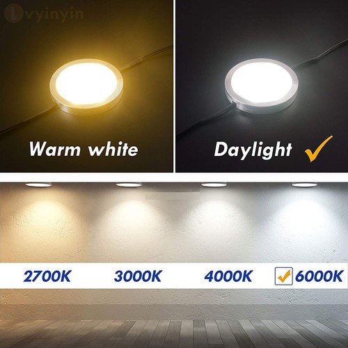 14 pack Lvyinyin Under Cabinet Lighting Kit, RF Remote Control, Daylight - Picture 4 of 9