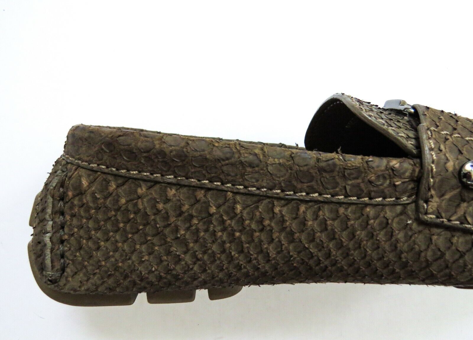 LOUIS VUITTON PYTHON BLACK SNEAKERS RARE MENS SHOES Sz 8