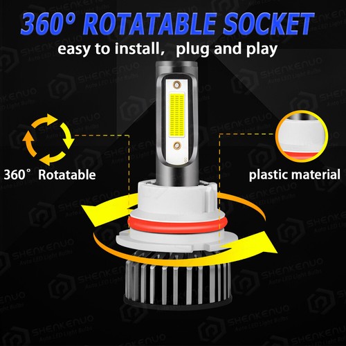 For 2002-2006 Ford Lobo 9007 LED Headlight Bulbs Super Bright 6000k White 2X NEW - Picture 45 of 45