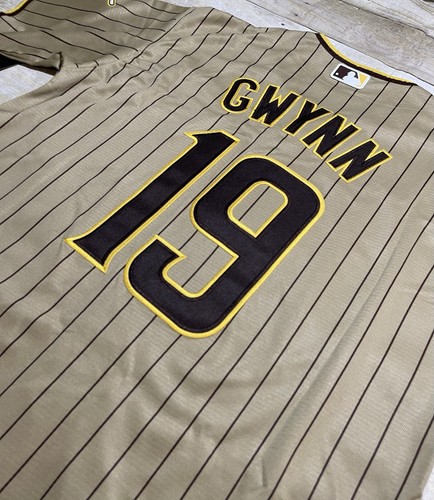 New Tony Gwynn Light Brown Jersey Stitched San Diego Padres Large - Picture 6 of 6