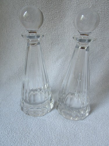 Paloma Picasso Design Villeroy&Boch Essig und Öl 2 Glaskaraffen Bleikristall Top - Picture 2 of 9