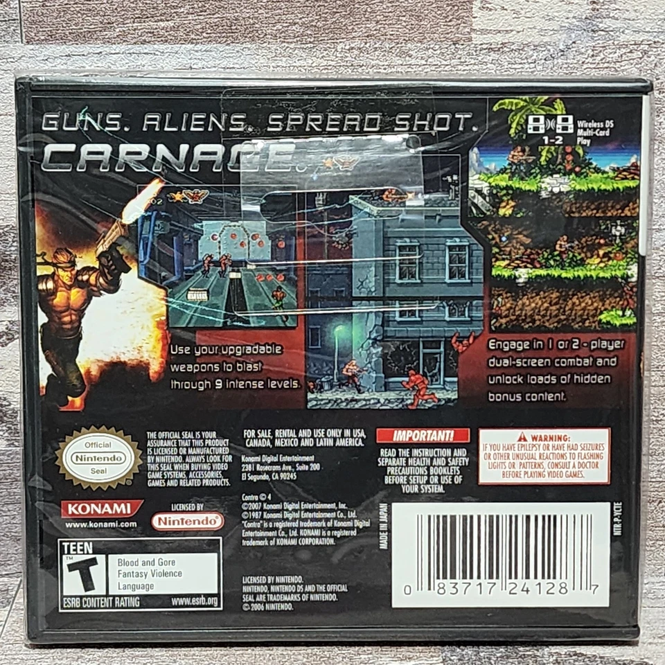 Contra 4 (Nintendo DS, 2007) Brand New Factory Sealed with Hangtab - Image 2 of 4