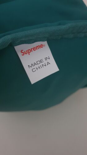 FW17 Supreme teal waist bag Cordura Fabric reflective text Shoulder Belt Used 1x - Picture 12 of 12