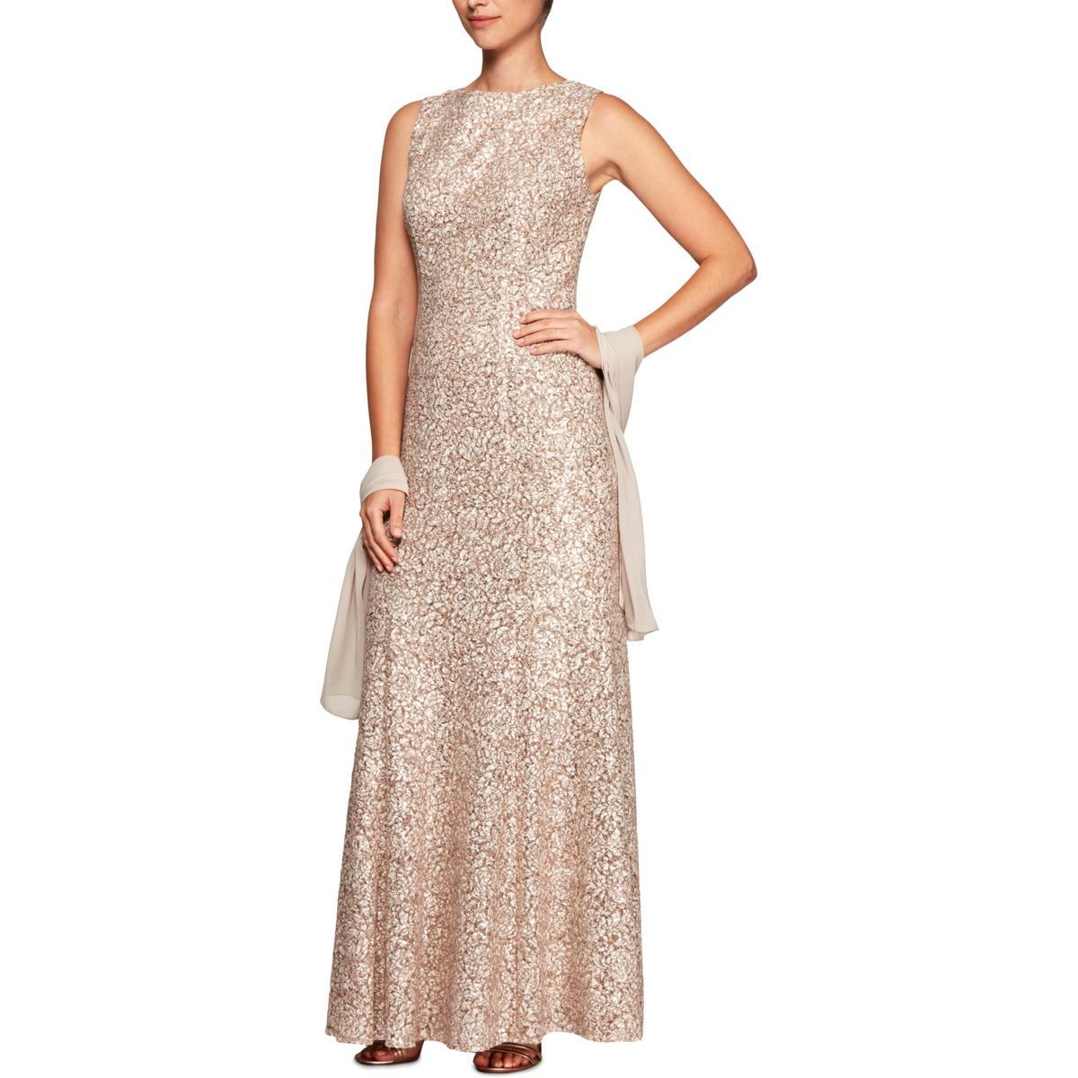 Alex Evenings Женское вечернее кружевное платье без рукавов цвета слоновой кости 6 BHFO 2404