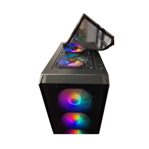 RGB Gaming Desktop Computer i7 PC 16GB 2TB HDD 256GB SSD RX580 8GB Win10 WIFI BT - Picture 8 of 13