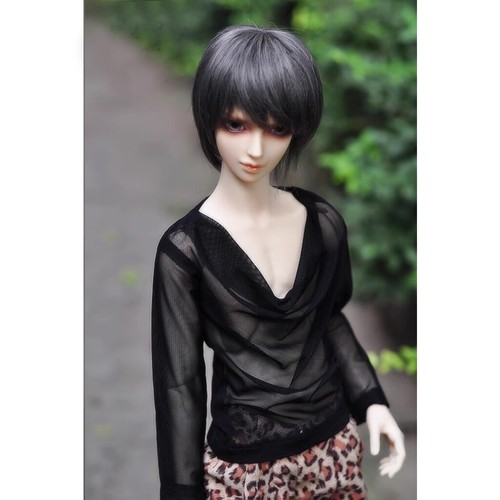 [wamami] 06# Black Vest/T-shirt For 1/4 MSD 1/3 SD DZ AOD SD17 DZ70 BJD Dollfie - Afbeelding 1 van 6