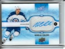 2015-16 Upper Deck Ice Signature Swatches Nikolaj Ehlers - RC Winnipeg Jets