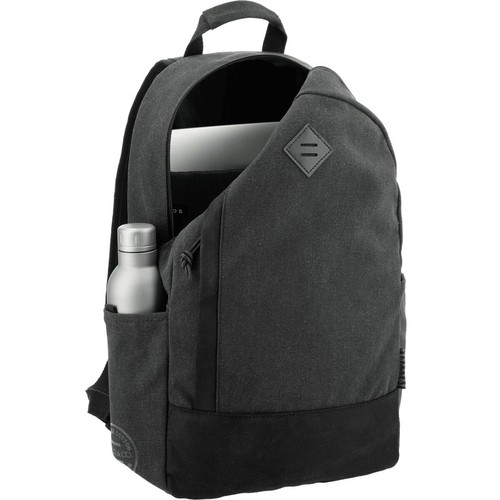 UBER logo Employee Cotton Canvas Backpack Black Laptop Bag Case Tote Eats Driver - Picture 16 of 17