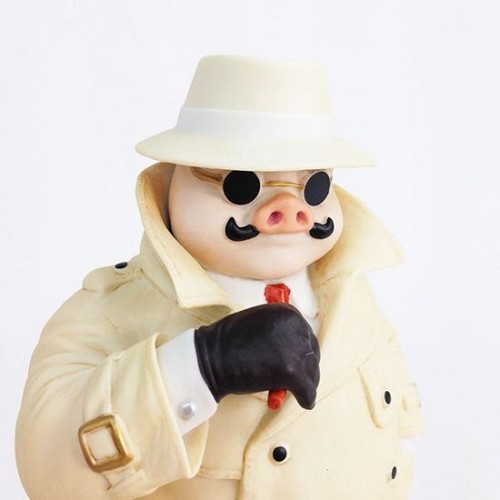 Sekiguchi Porco Rosso Trench Coat Porcelain Music Box Studio Ghibli Japan Import - Picture 4 of 5
