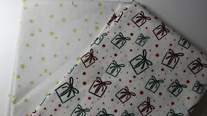 Weihnachten Baumwollstoff 2 x 50 x 140//150 Weihnachten IIIIIIII