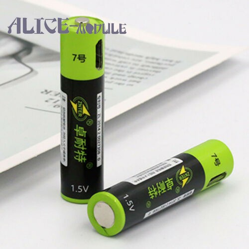 Batteria ricaricabile 2/4/8x AAA 600mAh Li-Po 5V ricarica USB ZNTER litio - Foto 3 di 6