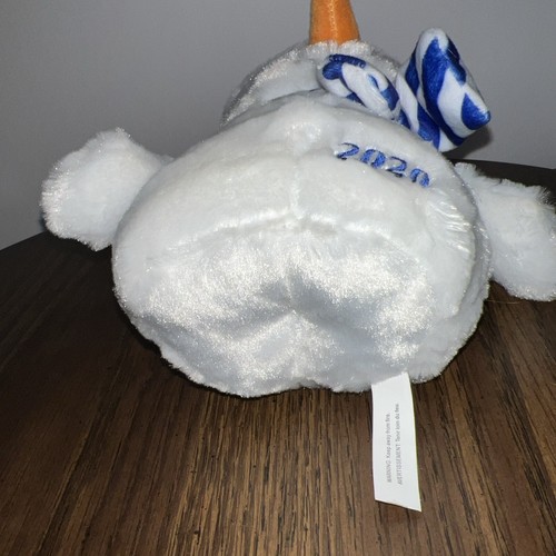  2020 American Greetings 11" Snowman with Stripe Scarf Plush Stuffed Animal Toy - Picture 5 of 8