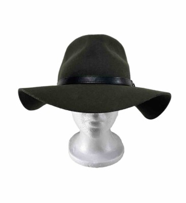 OLIVE & PIQUE WIDE BRIM HAT Olive & Pique Pencil Brim Wool Felt Rancher Hat main image 2