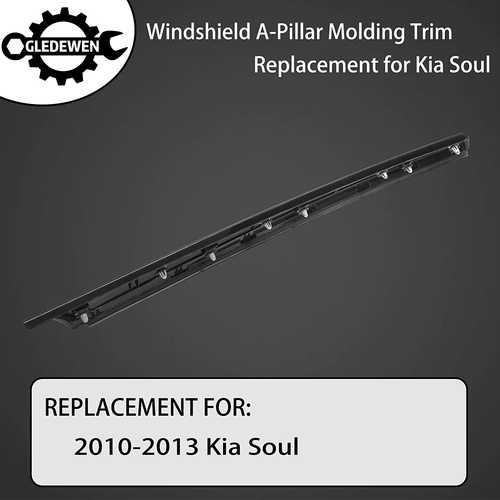 Windshield A-Pillar Trim Molding Set, Compatible with Kia Soul 2010 2011 2012 20 - Picture 2 of 7