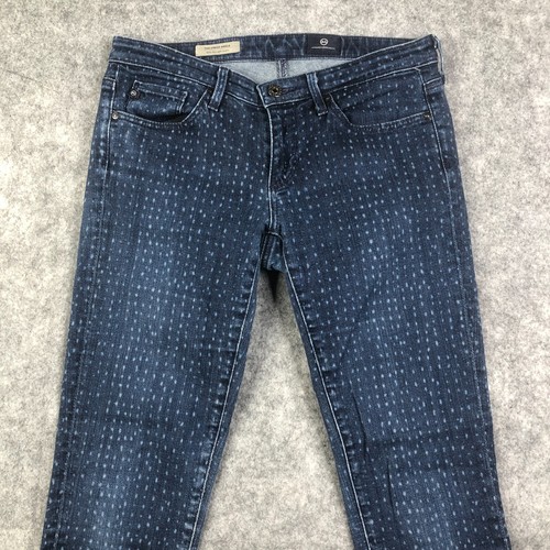 AG Adriano Goldschmied Womens Size 26 Blue The Stevie Ankle Slim Straight Jeans - Picture 2 of 9
