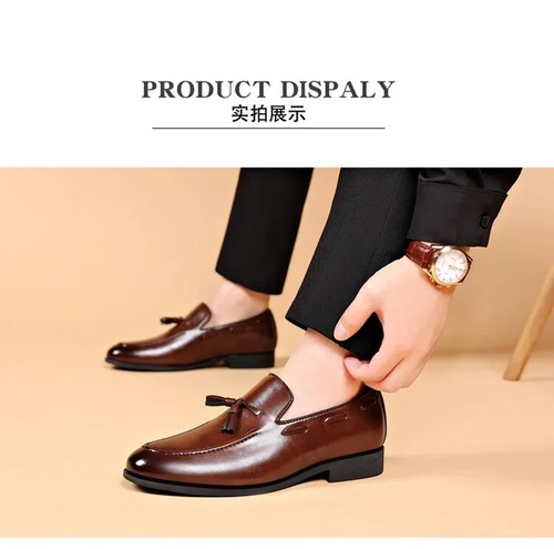 Dress Shoes Men Business Casual Shoes Leather Shoes Men Wedding Party Shoes - Bild 16 von 25
