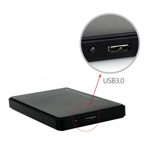 NEW USB 3.0 Hard Drive Disk Enclosure External Laptop Case For 2.5" SATA HDD SSD - Afbeelding 4 van 8