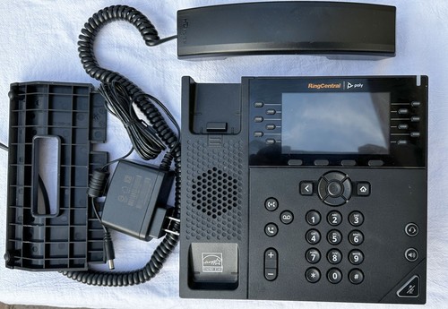 Polycom VVX450 POE 12 line VOIP Business Phones, WITH POWER SUPPLY. Nearly new.