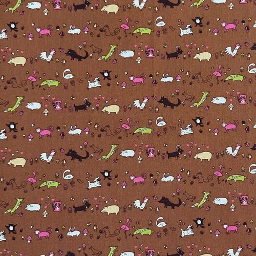 4 Light Weight Canvas OOP Kawaii Japanese & 1 Piece OOP Cotton/Linen Fabrics - Picture 2 of 11