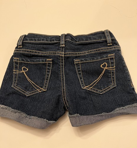 Est 1989 Place Denim Girls Shorts with Bling Size 6x/7 - Picture 2 of 5