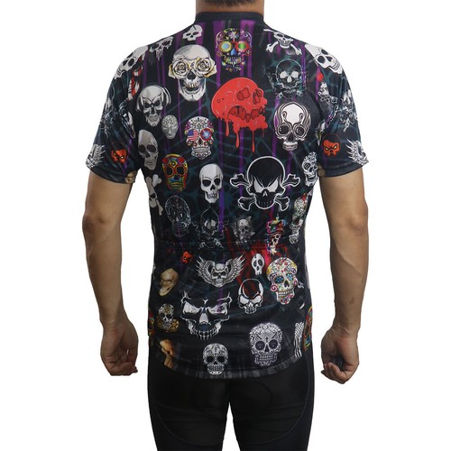 Special Cycling Jersey Skull MTB Bike Shirt Road Riding Clothes Monster Top Wear - Picture 2 of 7
