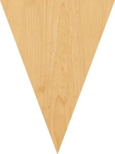 Triangle Bunting Laser Cut Out Wood Shape Craft Supply - Woodcraft Cutout