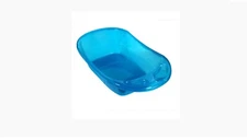 Baby bath tub in clear blue plastic material newborn infant 0-18 months