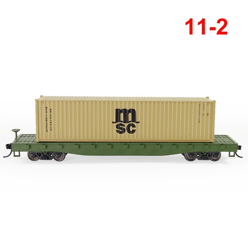 Un Ensemble de Modèle Échelle HO 1:87 Wagon Plat et Conteneur 52ft - Imagen 8 de 12