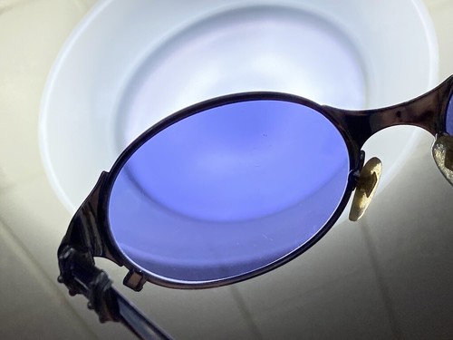 Jean Paul Gaultier 56-5106 Vintage Sunglasses Silver Frame Pink & Blue Lens - Picture 5 of 10