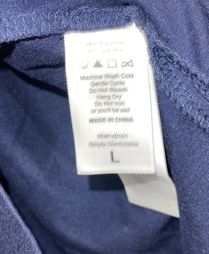 NWT LuLaRoe Large SOLID Navy Blue ELIZA Long Sleeved Hoodie - Picture 7 of 9