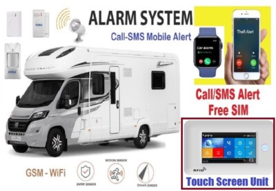 Wohnmobil-Wohnwagen-Wohnmobil Funk Touch Alarm Sicherheitssystem Mobilruf/SMS