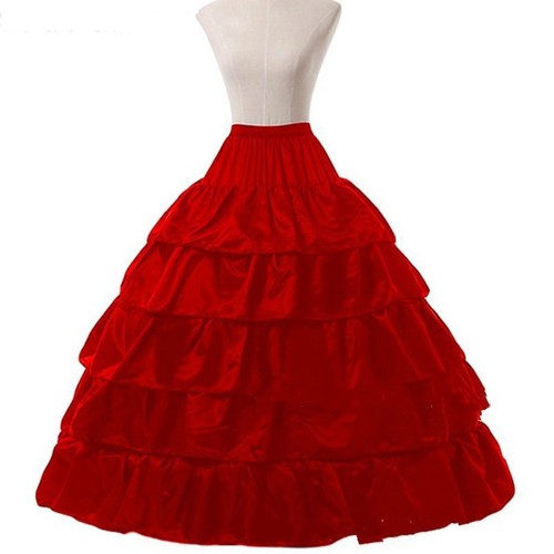 4 Hoop Crinoline Bridal Wedding Gown Slip Prom Underskirt Petticoat Elegant Chic - Picture 8 of 9