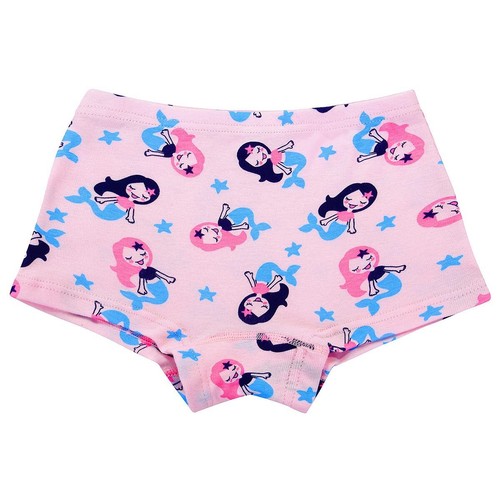 Girls Hipster Cotton Underwear Boyshort Panties 6 Pack C-6 Pack 5-6 Years - Picture 2 of 6