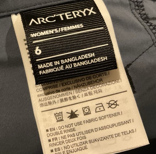 Arc’teryx Womens Hiking Active Shorts Navy Size 6 Performance Fabric - Picture 7 of 10