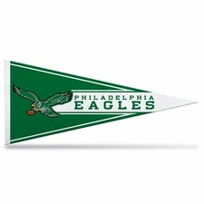 Philadelphia Eagles Retro NFL Mini Pennant 9"x4", New, felt, Made in USA 