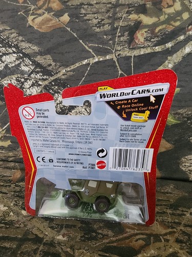 DISNEY PIXAR CARS WORLD SARGE #30 LOOK! EYES CHANGE TOY MILITARY JEEP MATTEL C2 - Picture 3 of 10