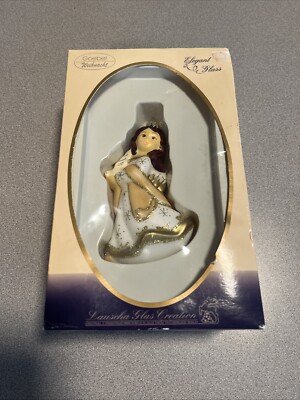 NIB GOEBEL/WEIHNACHT Elegant Glass Angel Ornament