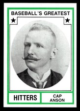 1982 TCMA Baseball's Greatest Hitters (Tan Back) #27 Cap Anson