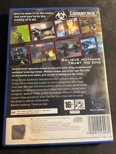 CONSPIRACY: WEAPONS OF MASS DESTRUCTION | SONY PS2 PLAYSTATION 2 + MANUAL | PAL - Picture 3 of 3