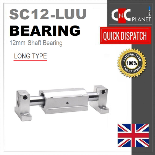 SC12LUU LINEAR MOTION 12MM SHAFT SLIDING BEARING BLOCK 12MM BORE SCS12LUU LONGER - Picture 5 of 7
