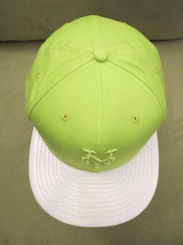 New Era Mets Verde Neón (Amarillento) Sombrero Ajustado, Blanco Holo Brillos Bill, 7 5/8 - Imagen 7 de 23