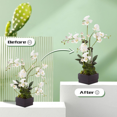 Invisible Orchid Sticks 17 Inch &11 Inch 16Pcs Plant Stakes with Clips for Supp - Picture 3 of 6